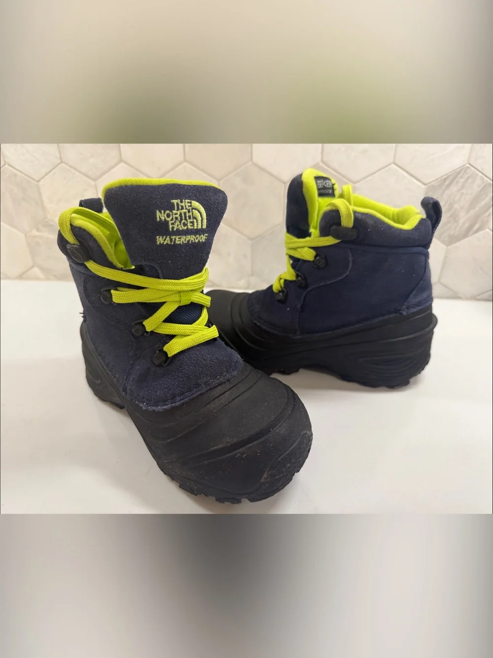 North Face Kids Waterproof Hiking Boots. Size 13 Worn once!